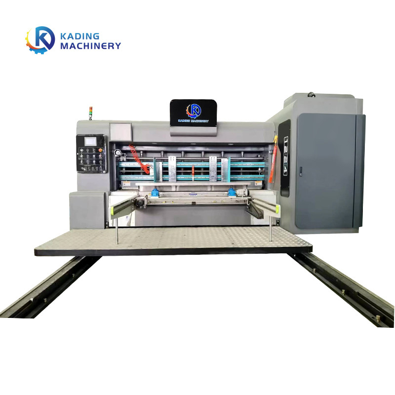 Five Colors Corrugated Sheet Printer Carton Die Cutter With Rotary Slotting