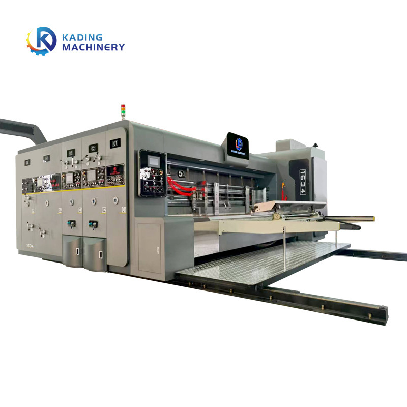 Flexo Multi Colours Corrugated Box Printing Machine For Pizza Box Making