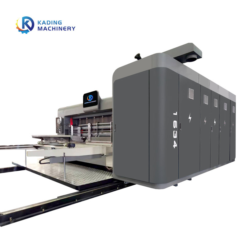 Automatic Corrugated Box Printing Machine For Slotting Die Cutting Pizza Boxes
