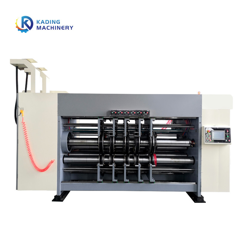 Pizza Box Maker Corrugated Box Printing Machine Of Leading Edge Paper Feeding