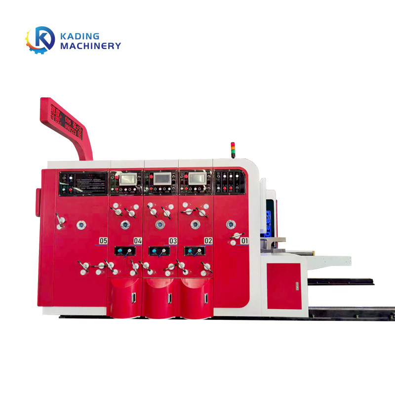 Servo Motor Feeding Corrugated Box Printing Machine Water Based Ink