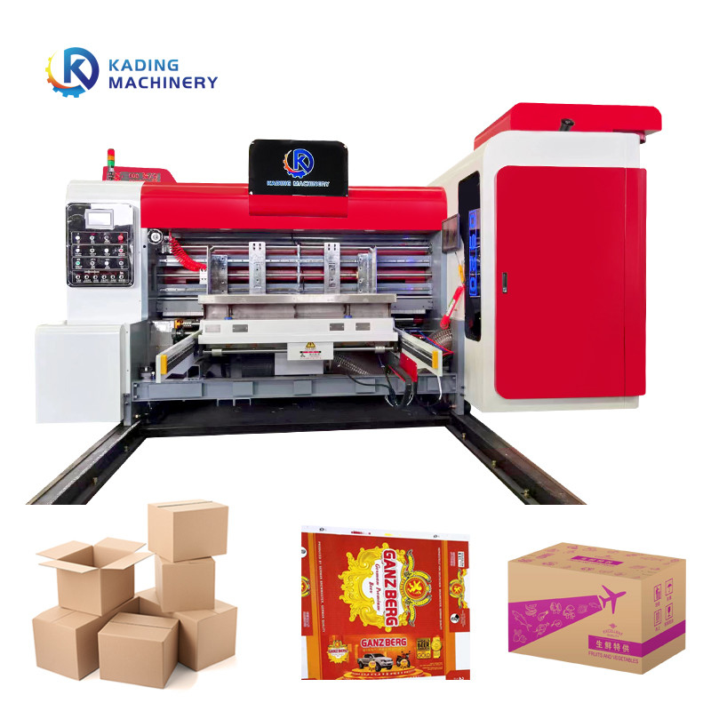 Servo Motor Feeding Corrugated Box Printing Machine Water Based Ink