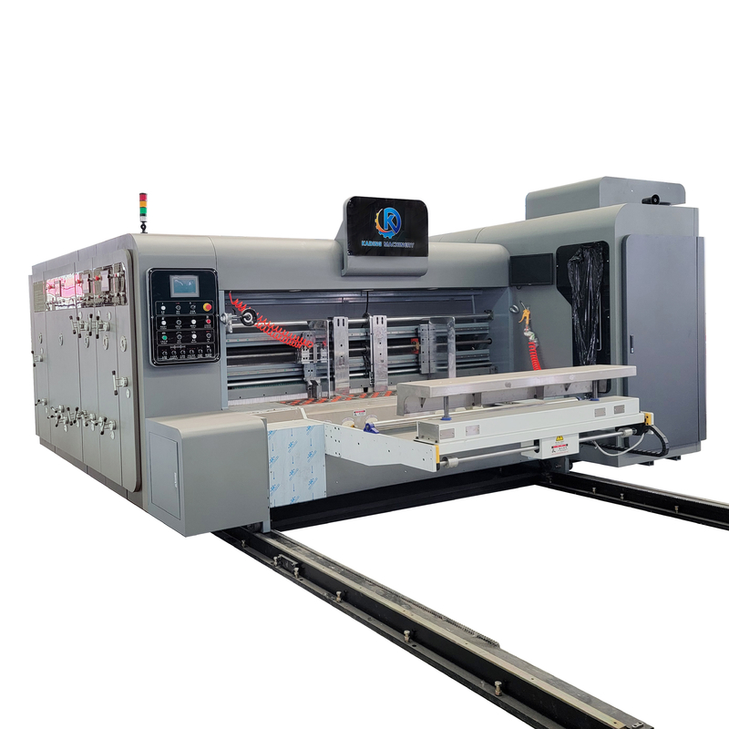 Flexo Water Base Ink Printing Corrugated Box Printing Machine With Slotting Knife For Making Pizza Box