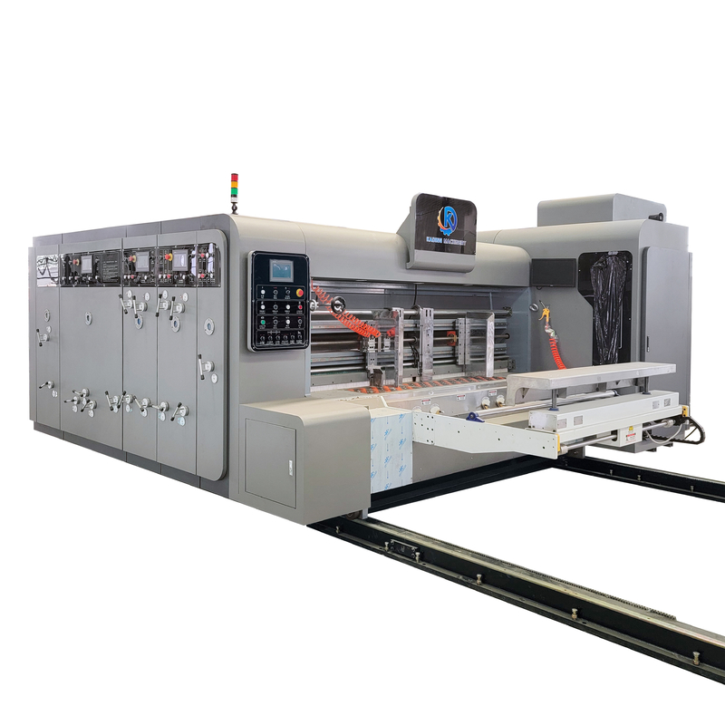 Flexo Water Base Ink Printing Corrugated Box Printing Machine With Slotting Knife For Making Pizza Box