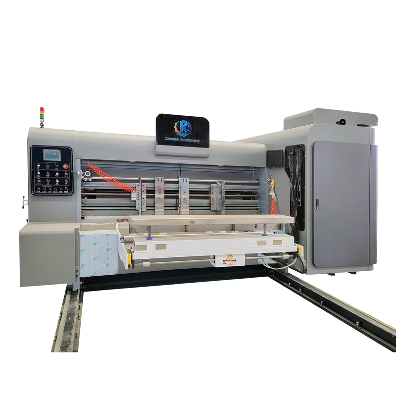 Flexo Water Base Ink Printing Corrugated Box Printing Machine With Slotting Knife For Making Pizza Box