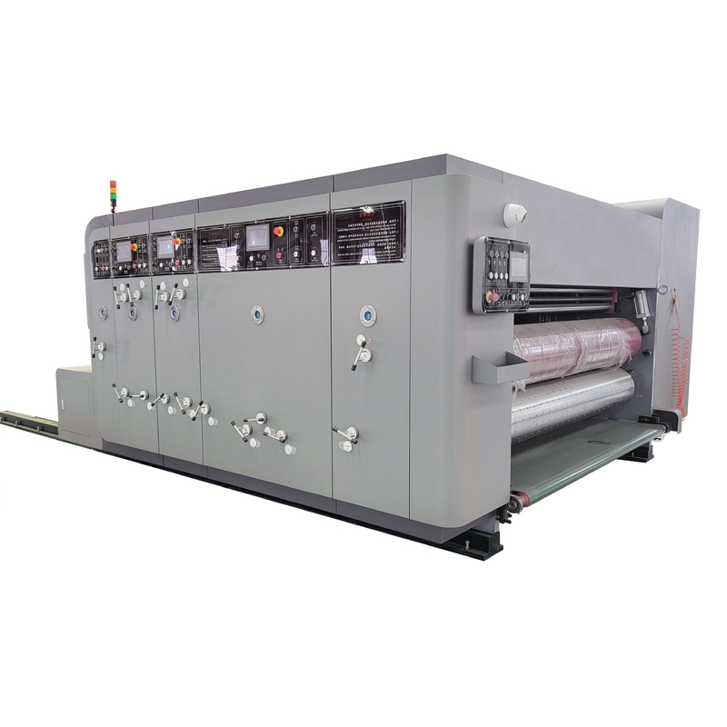 3 5 7 Layers Corrugated Board Corrugated Box Printing Machine With Slotter Attachment