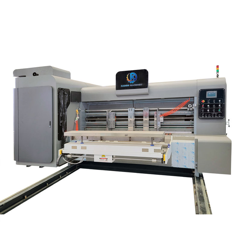 Front Edge Corrugated Box Printer For 3 5 7 Layers Paper Board With Slotting Attachment