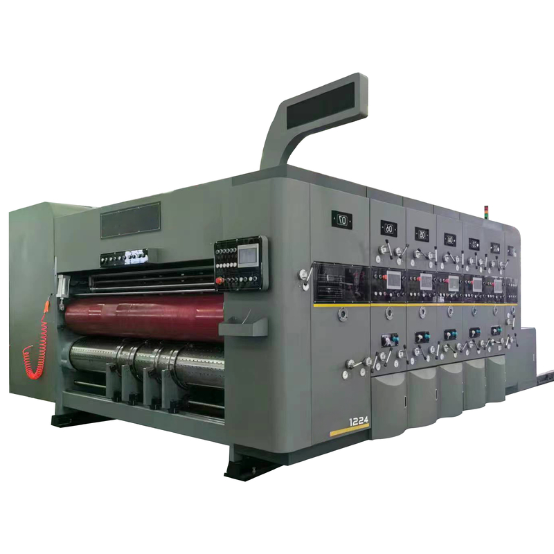 Pizza Box Making Corrugated Box Printing Machine Of Servo Motor Feeding