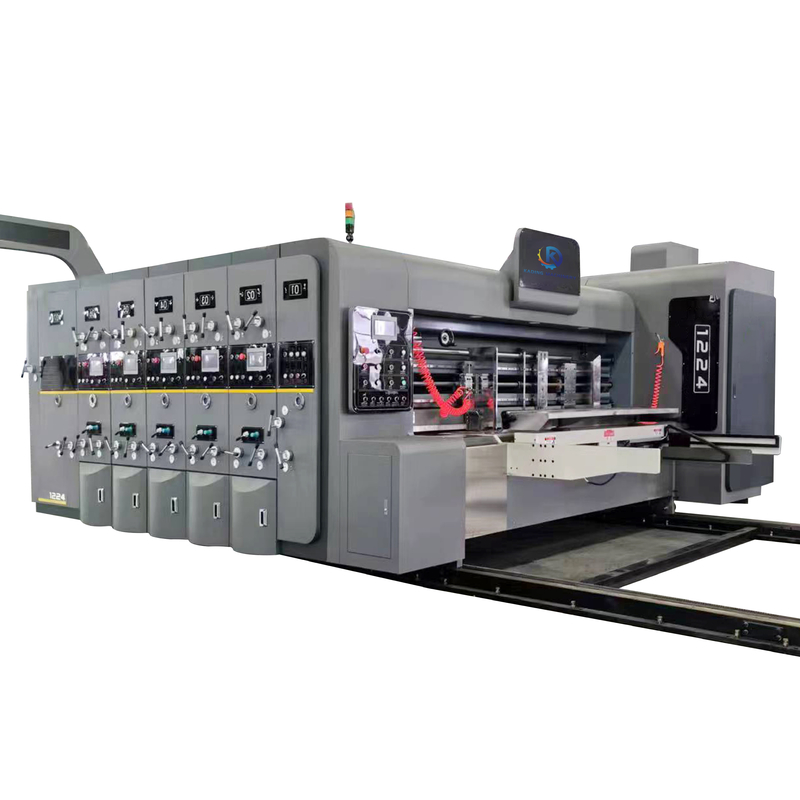 Pizza Box Making Corrugated Box Printing Machine Of Servo Motor Feeding
