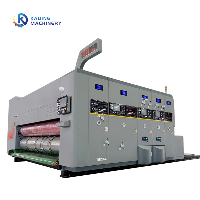 Front Edge Corrugated Box Printer For 3 5 7 Layers Paper Board With Slotting Attachment